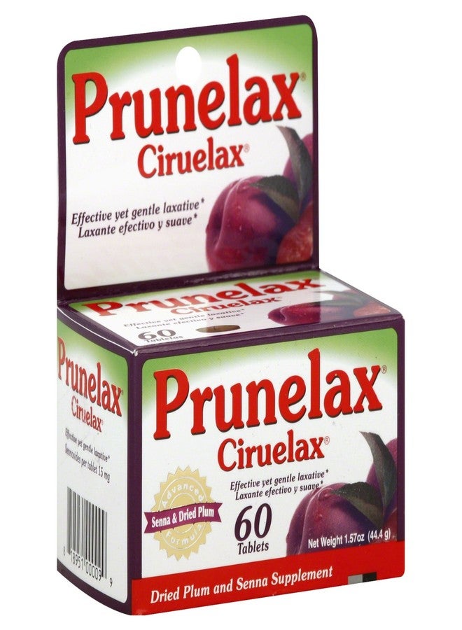 Prunelax Ciruelax Laxative Tabs, 60 ea (Pack of 10)